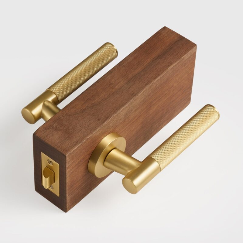 Poignée de porte à levier en laiton massif HART