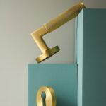 HICE Solid Brass Lever Door Handles & Lock Set