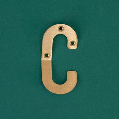 HIERO Solid Brass Letter Hooks