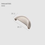 Maniglie a tazza in ottone massiccio HIGHGATE