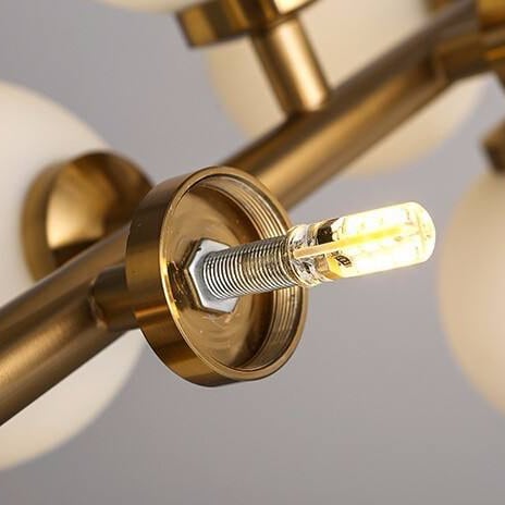 Lampadario in vetro smerigliato IGNIS 7 Lampadario in vetro smerigliato IGNIS