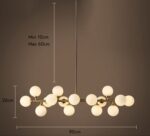 meraki. Renew - IGNIS Frosted Glass Chandelier