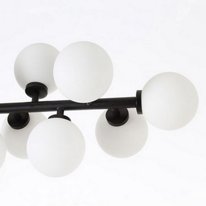 Lampadario in vetro smerigliato IGNIS 10 Lampadario in vetro smerigliato IGNIS