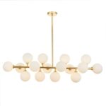 Lampadario in vetro smerigliato IGNIS