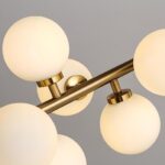 Lampadario in vetro smerigliato IGNIS