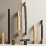 JAROD Asa moleteada de latón macizo