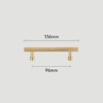 KAARI Tirador de latón macizo