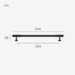 KANA Solid Brass Bar Handles