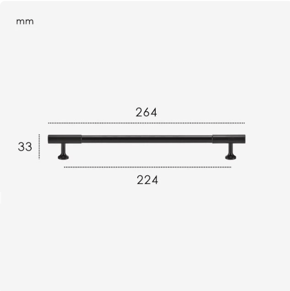 KANA Solid Brass Bar Handles