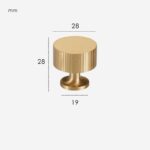 Pomos de latón macizo KANA