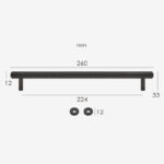 KATANA Massive Messinggriffe