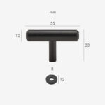 KATANA T-Stangen aus massivem Messing