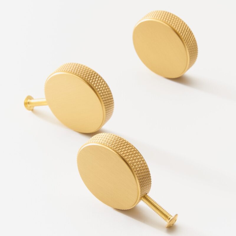 Manopola KERMA in ottone massiccio - Disco 7 Pomello in ottone massiccio KERMA - Disco