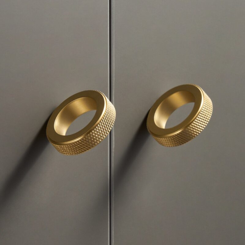 Bouton en laiton massif KERMA - Anneau