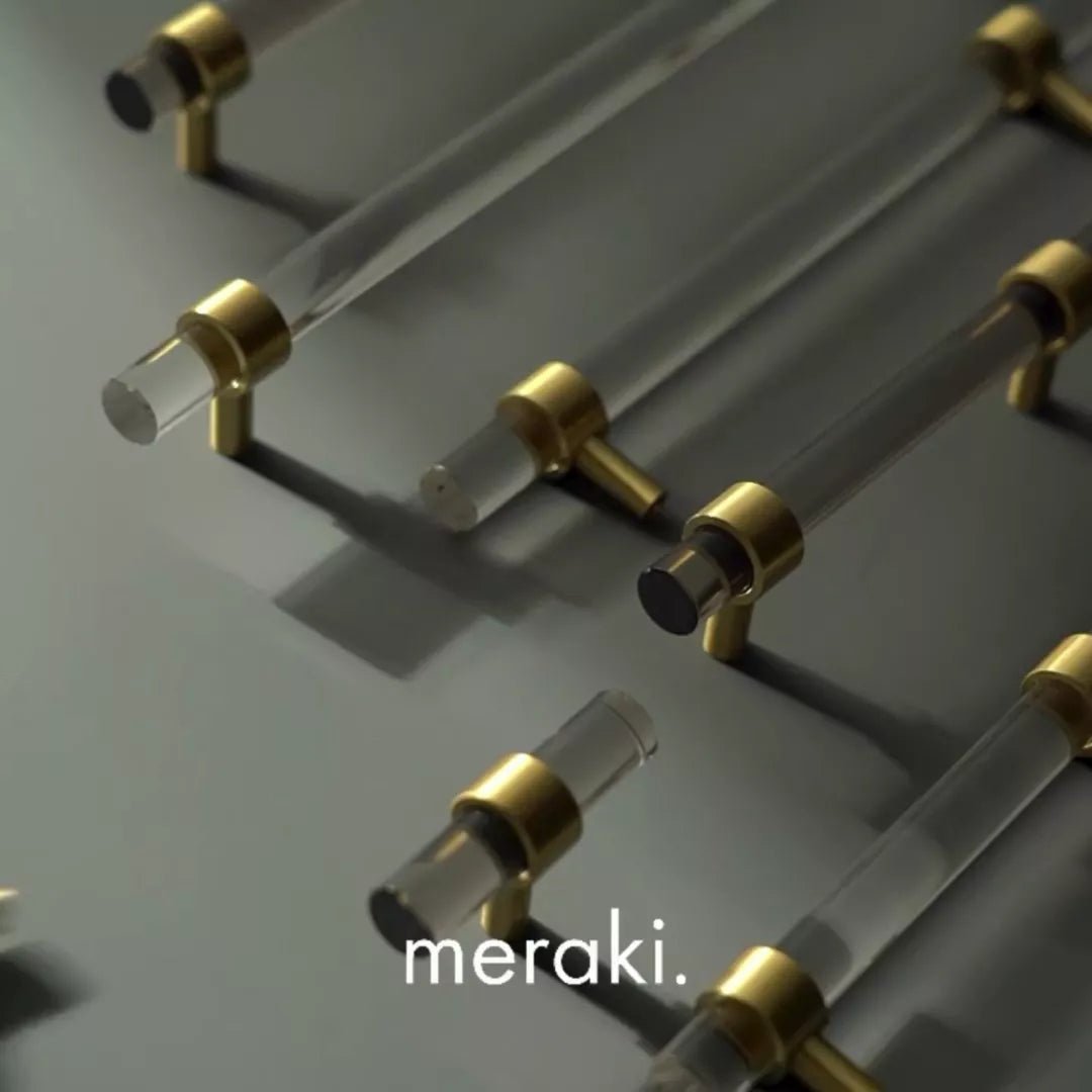 Barres en T en acrylique et laiton KRISTAL