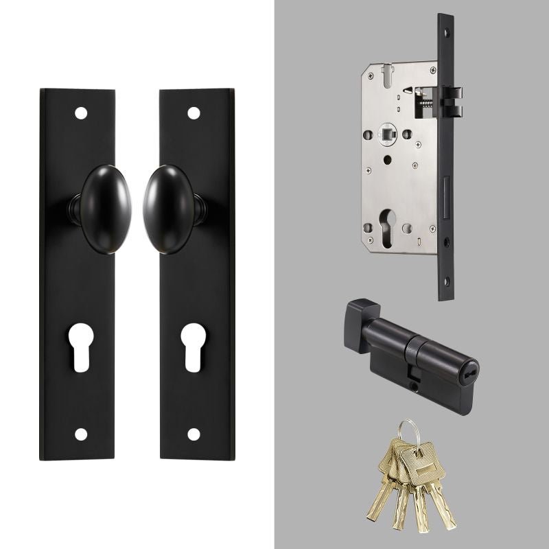 KROM Door Knob with Backplate 11 KROM Door Knob with Backplate