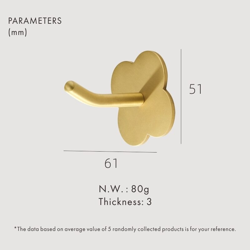 LAMO Massiv-Messing-Haken