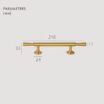 LAUTUS Griffe aus massivem Messing