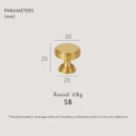 LAUTUS Massive Messingknöpfe