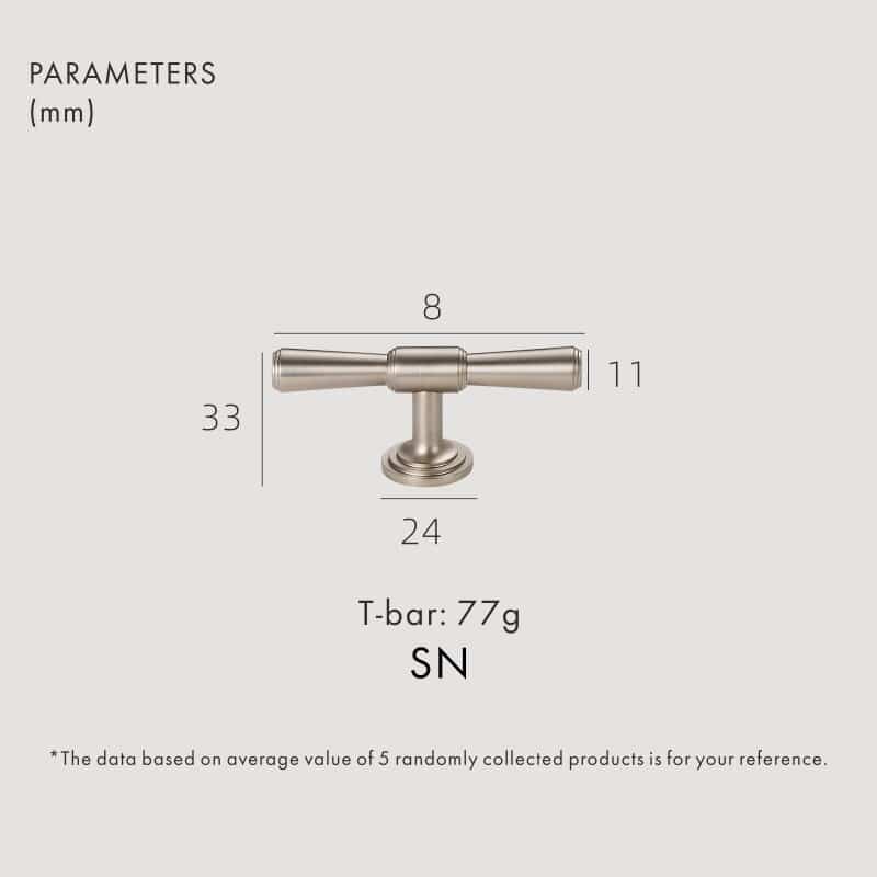 Barras en T de latón macizo LAUTUS