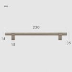 Poignées en laiton massif LEVVA