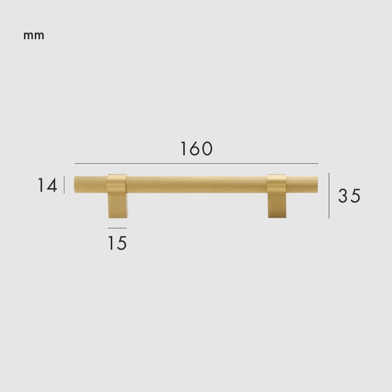 Poignées en laiton massif LEVVA