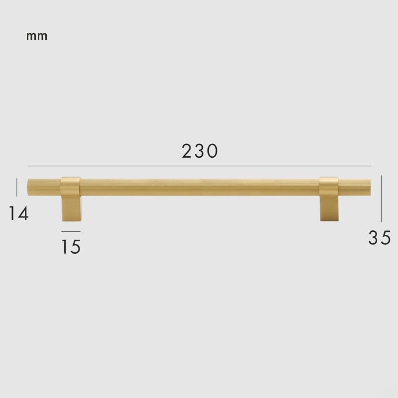 Poignées en laiton massif LEVVA