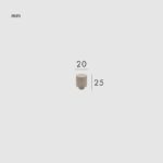 LEVVA Bouton en laiton massif