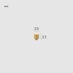 LEVVA Bouton en laiton massif