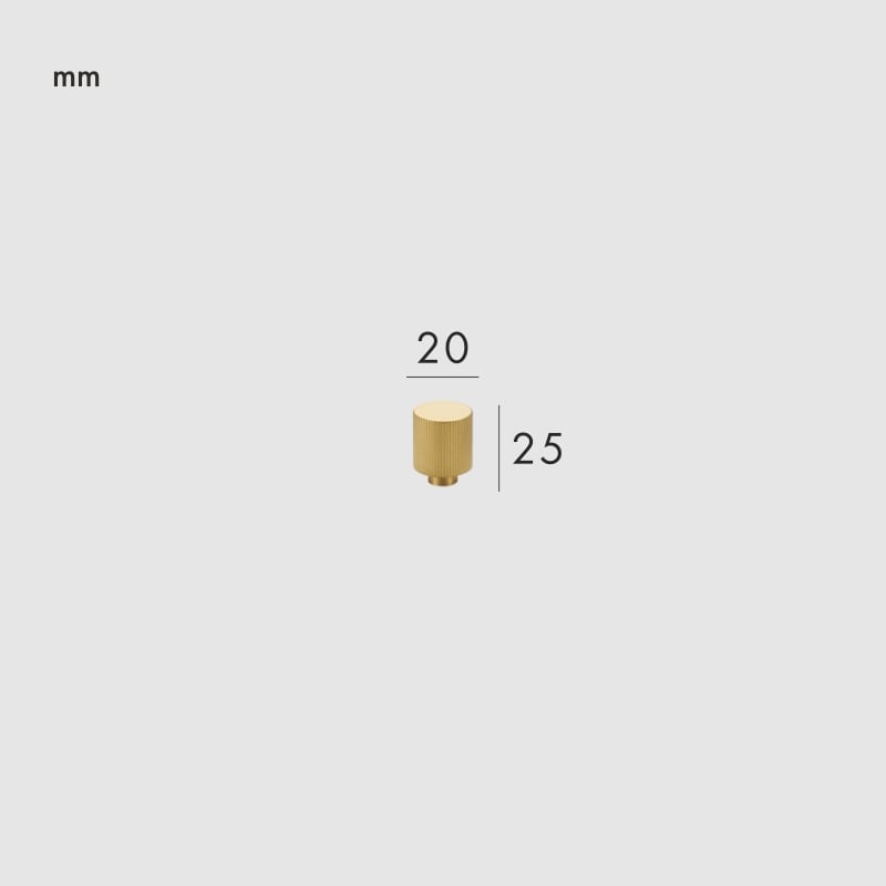 LEVVA Bouton en laiton massif 6 LEVVA Bouton en laiton massif