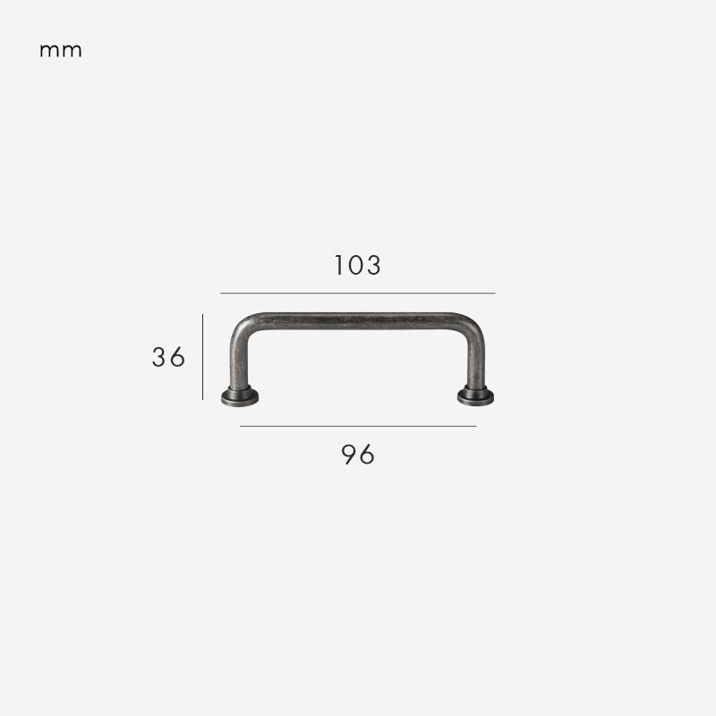 LOX Solid Brass Handle 6 LOX Solid Brass Handle