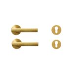 Maniglie per porte in ottone LUX
