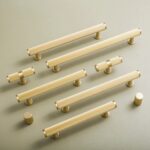 LUX gekartelde messing handgrepen