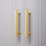 LUX gekartelde messing handgrepen