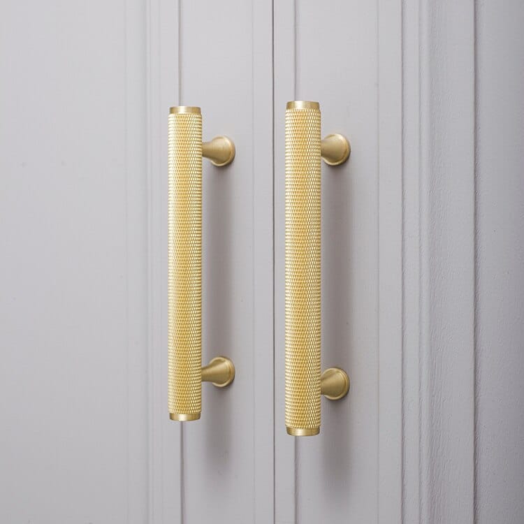 LUX gekartelde messing handgrepen