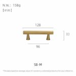 LUX gekartelde messing handgrepen