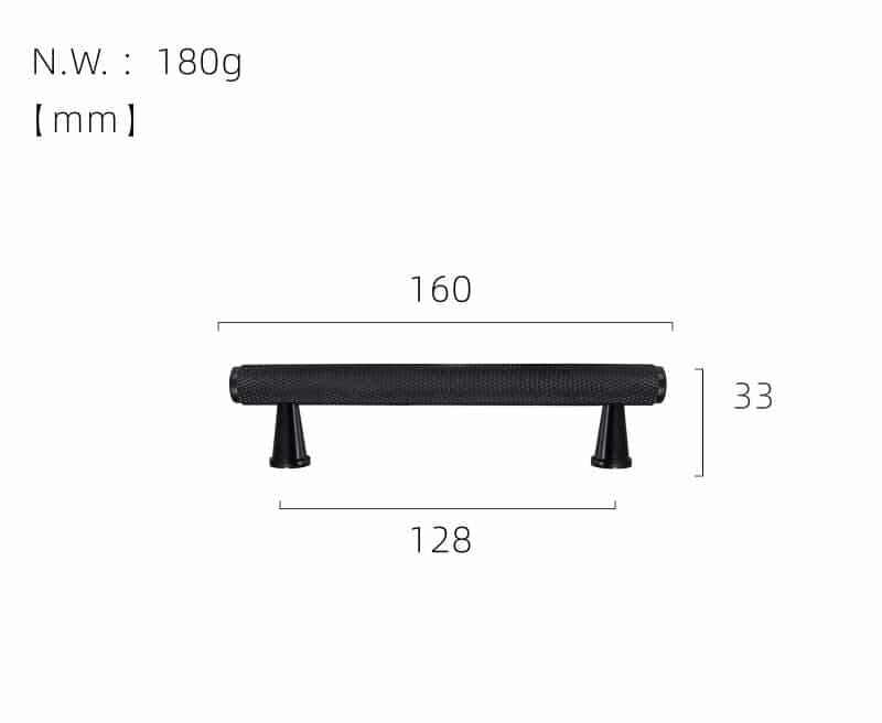 LUX gekartelde messing handgrepen