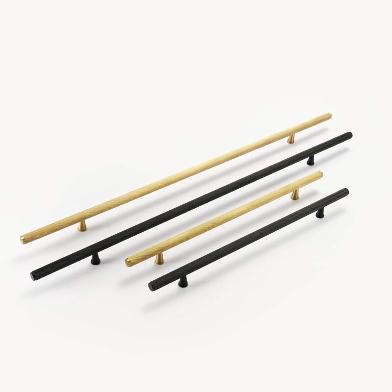 LUX gekartelde messing handgrepen