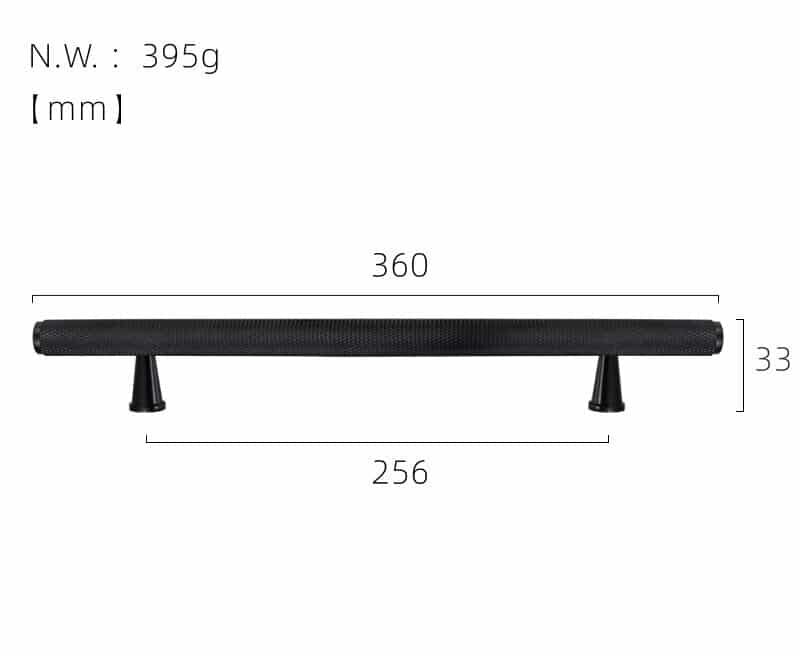 LUX gekartelde messing handgrepen
