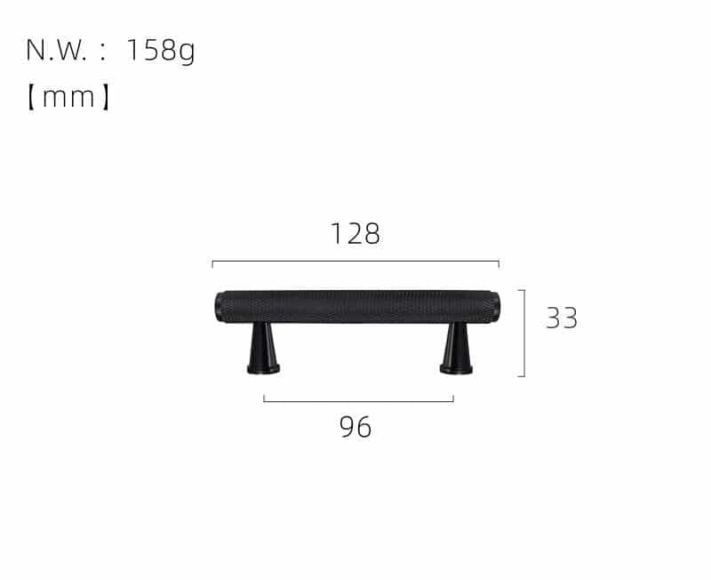 LUX gekartelde messing handgrepen