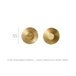 LUX Massivmessing-Daumenknauf