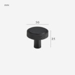 Pomelli in ottone zigrinato MANHATTAN