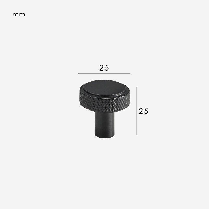 Pomelli in ottone zigrinato MANHATTAN