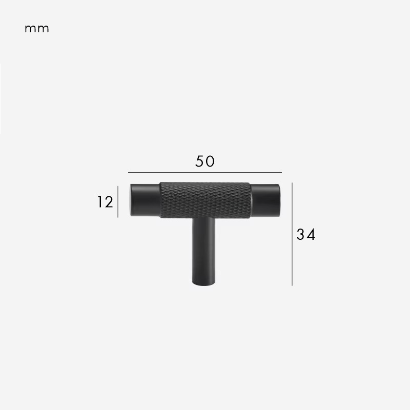 MANHATTAN Barre a T zigrinate in ottone 13 Barre a T in ottone zigrinato MANHATTAN