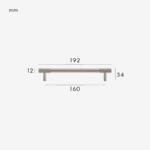 MANHATTAN Tiradores de latón macizo