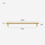 MANHATTAN Tiradores de latón macizo