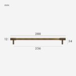 MANHATTAN Tiradores de latón macizo