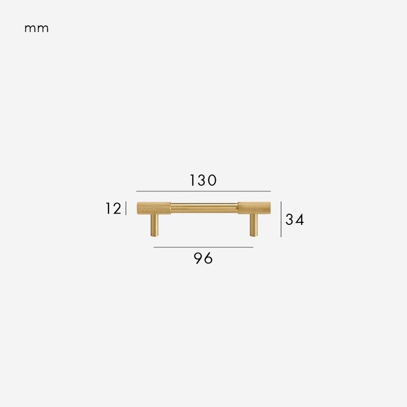 MANHATTAN Tiradores de latón macizo