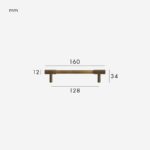 MANHATTAN Tiradores de latón macizo