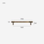 MANHATTAN Tiradores de latón macizo